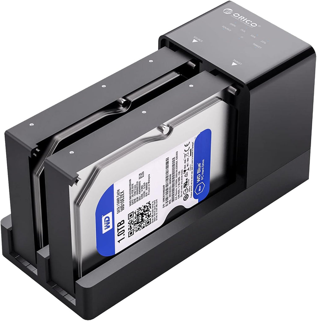 USB 3.0 to SATA Dual Bay Hard Drive Docking Station for 2.5 or 3.5 in HDD SSD U94592