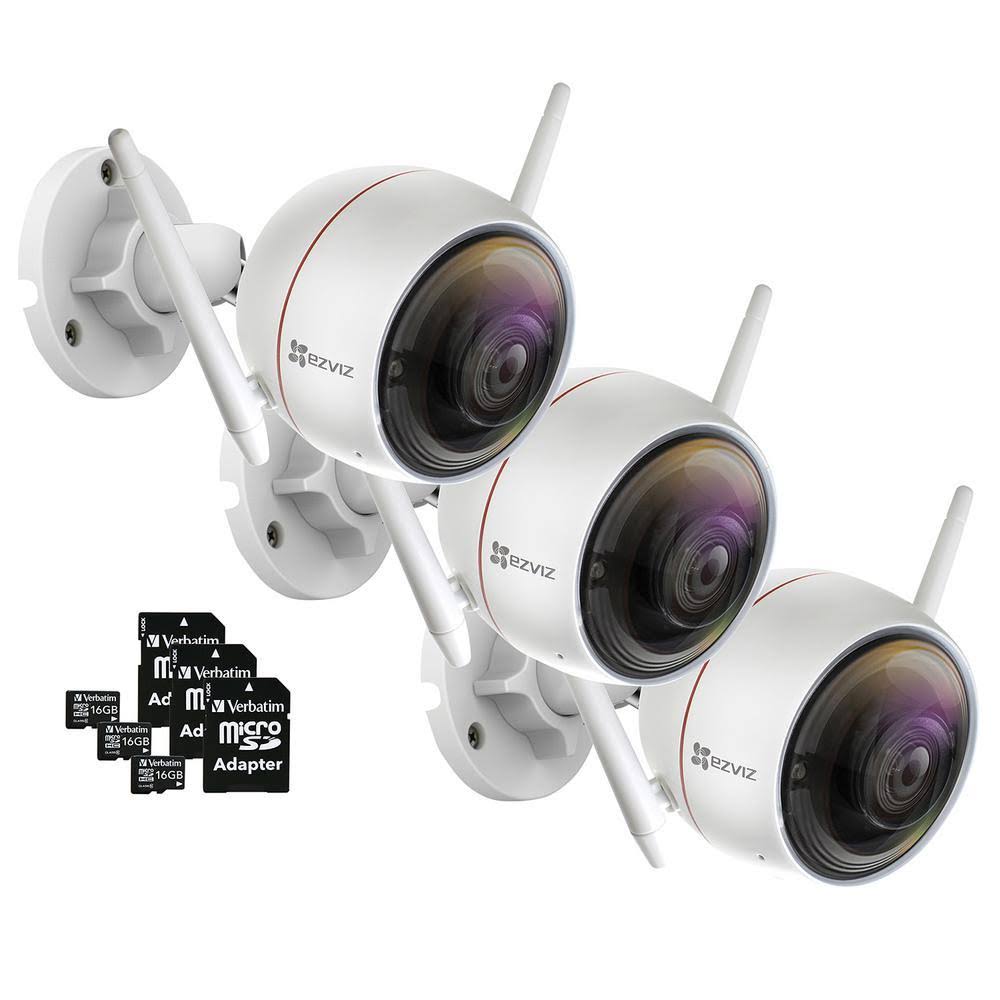 1080p HD Outdoor Wi-Fi Camera 3-pk Y866