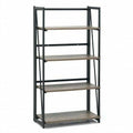 4-Tier Folding Industrial Bookshelf X6115