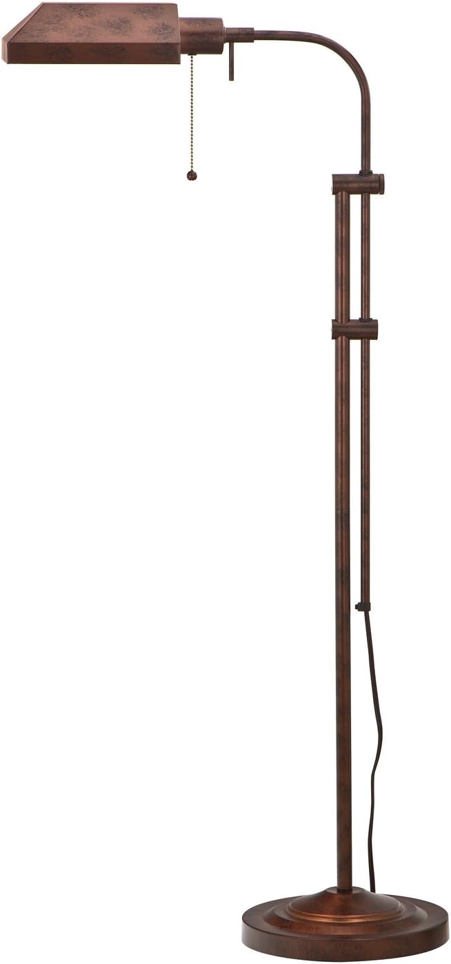Rust Adjustable-Height Pharmacy Floor Lamp H572758