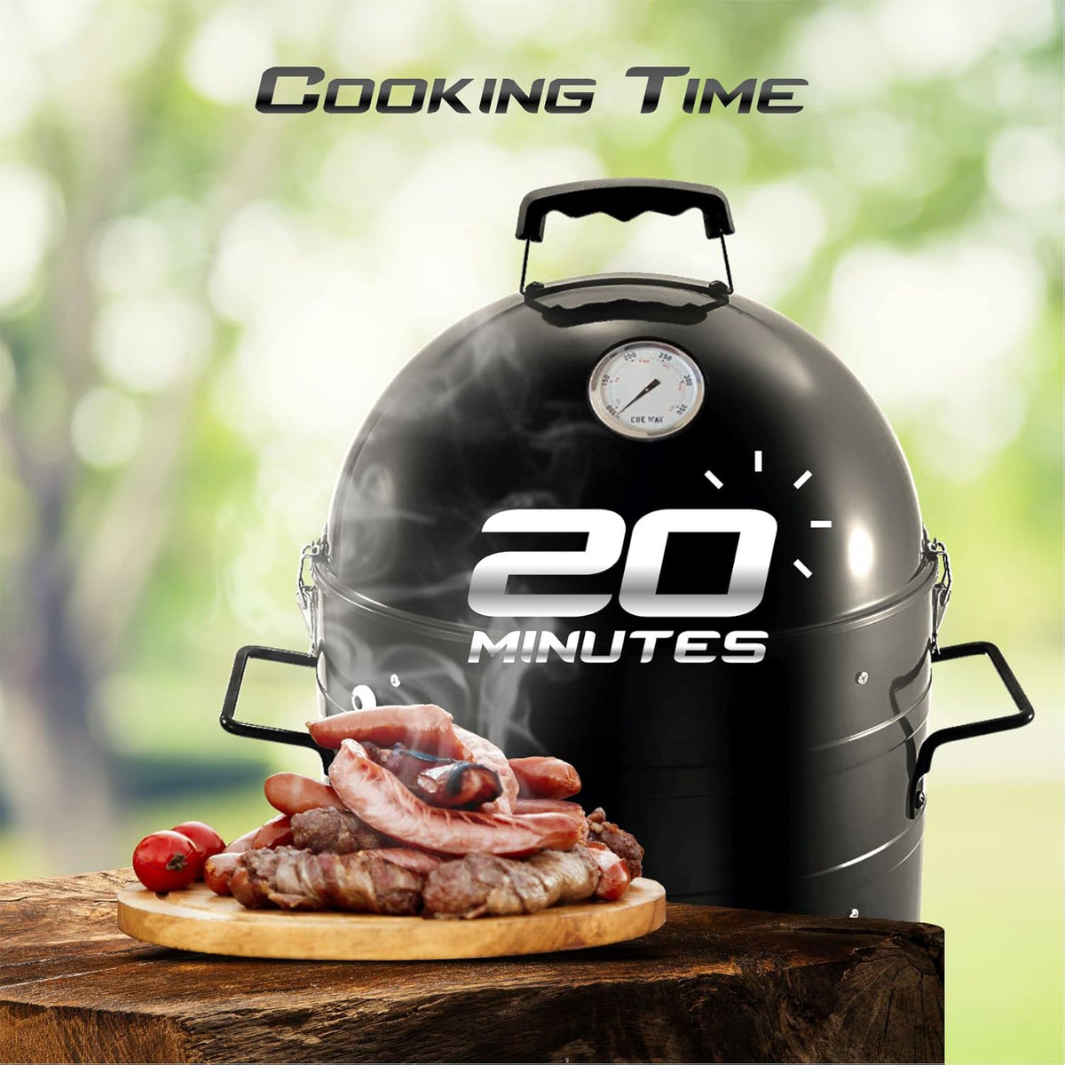 Vertical Multi-Fuel Smoker Grill Combo R8774