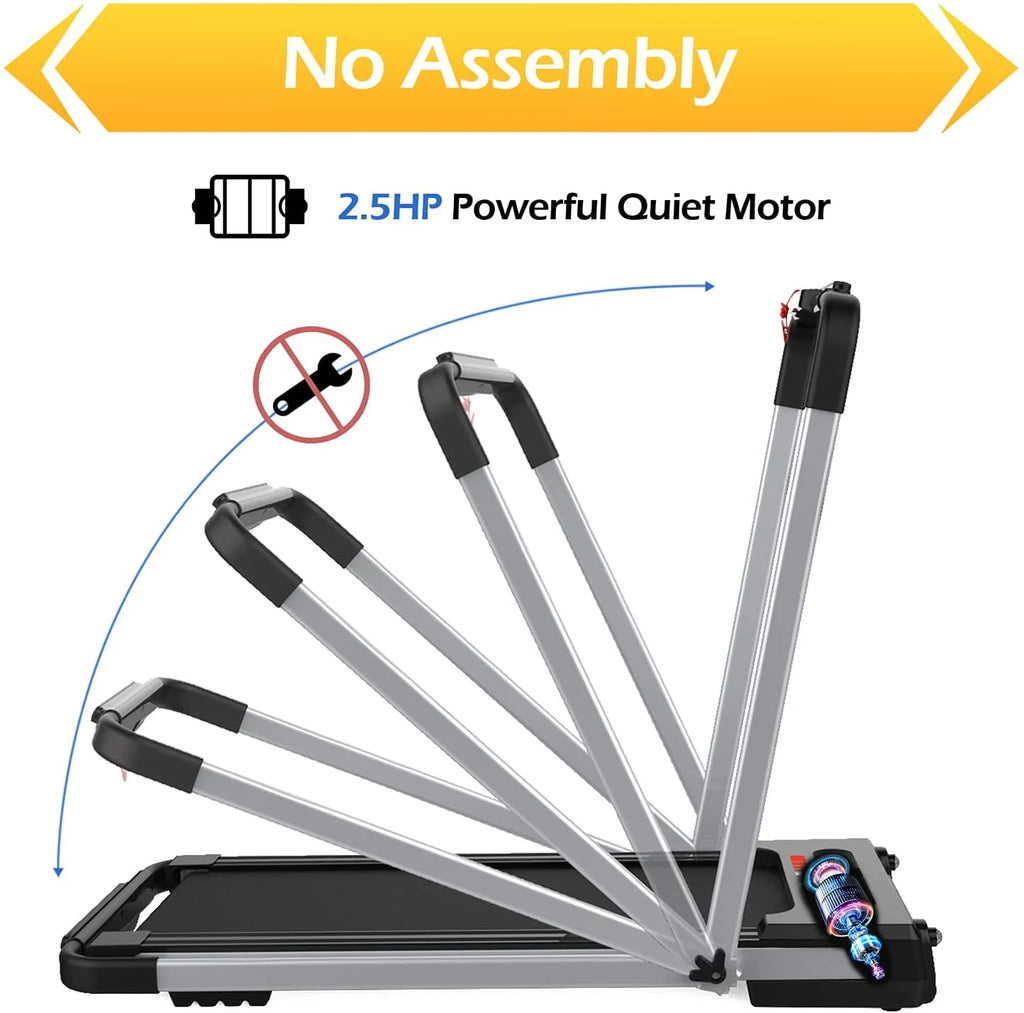 2.5HP 2 in 1 Folding Treadmill J514