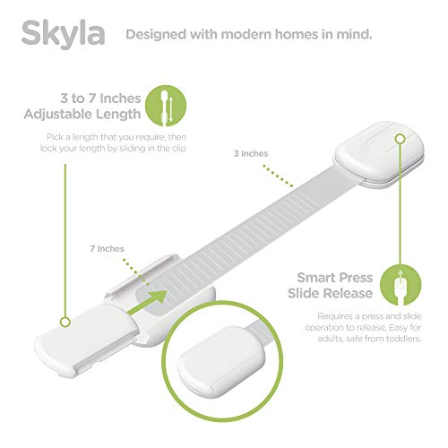 Baby Locks 8-Pack Child Safety Cabinet Latches P47878