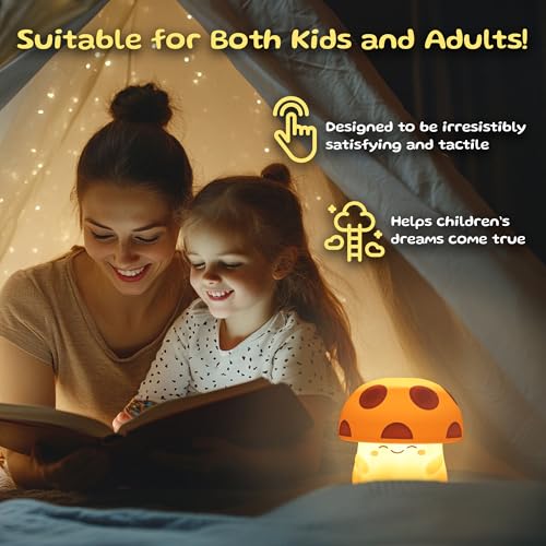Silicone Mushroom Night Light D198324