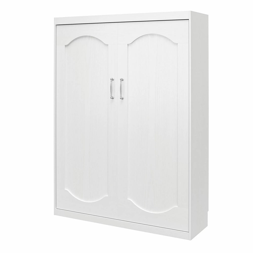 White Full Size Wall Bed E20319