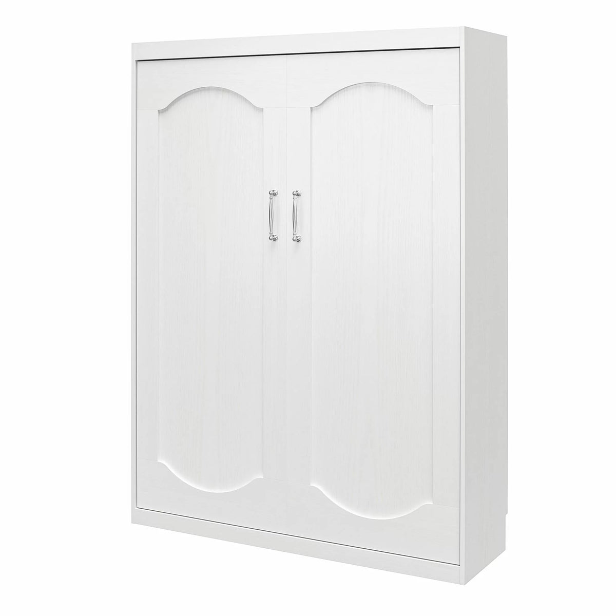 White Full Size Wall Bed E20319