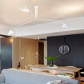 Mid-Century Modern 3-Arms Ceiling Lamp with Adjustable Lamp Head G1325