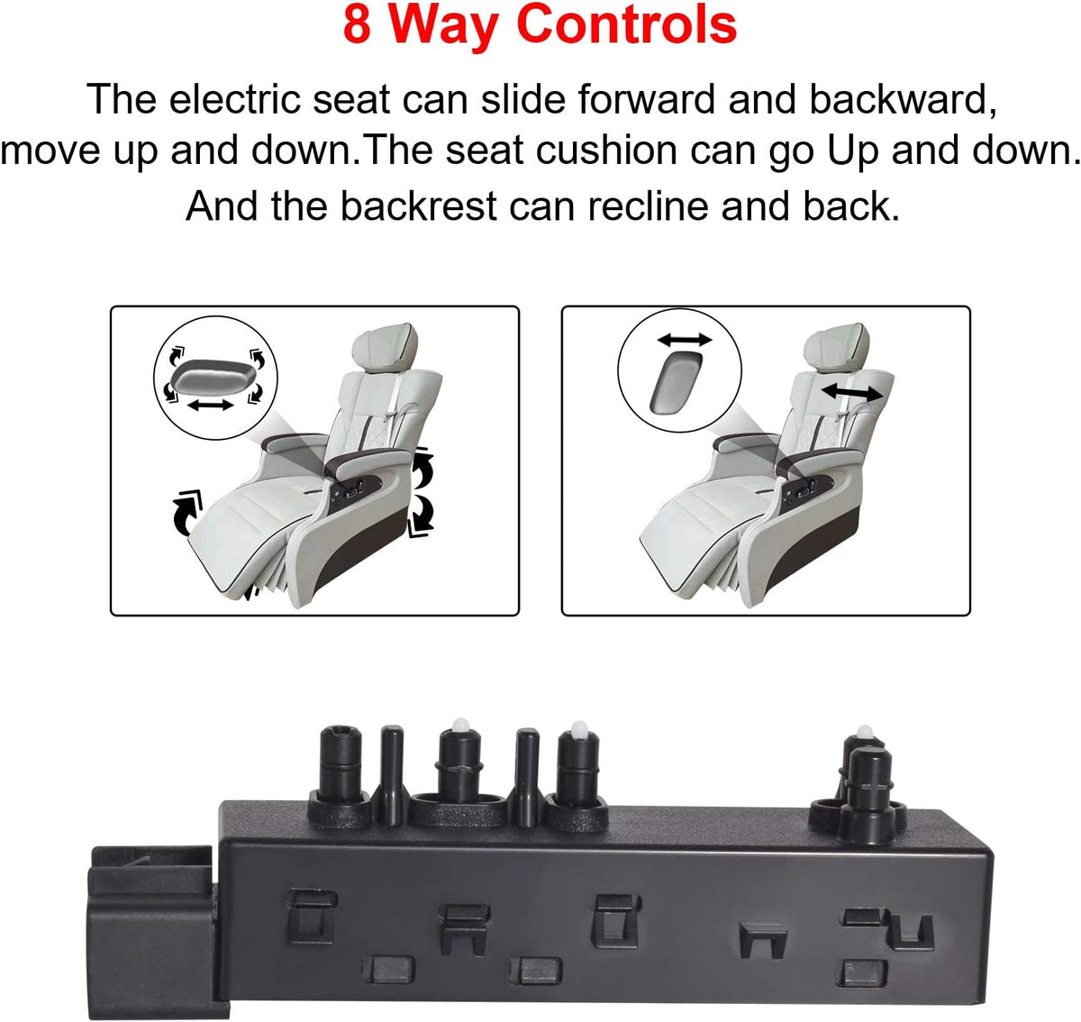 Power Seat Switch Left Driver Side Pack of 2 U7074