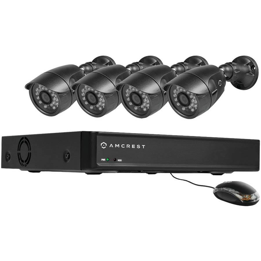 4-Channel DVR Security System with 4 Weatherproof Bullet Cameras U44972