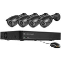 4-Channel DVR Security System with 4 Weatherproof Bullet Cameras U44972