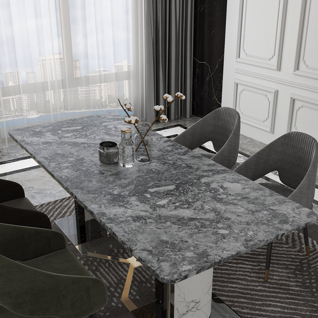 Charcoal Grey Marble Contact Paper Self Adhesive Waterproof Vinyl Wallpaper E39378