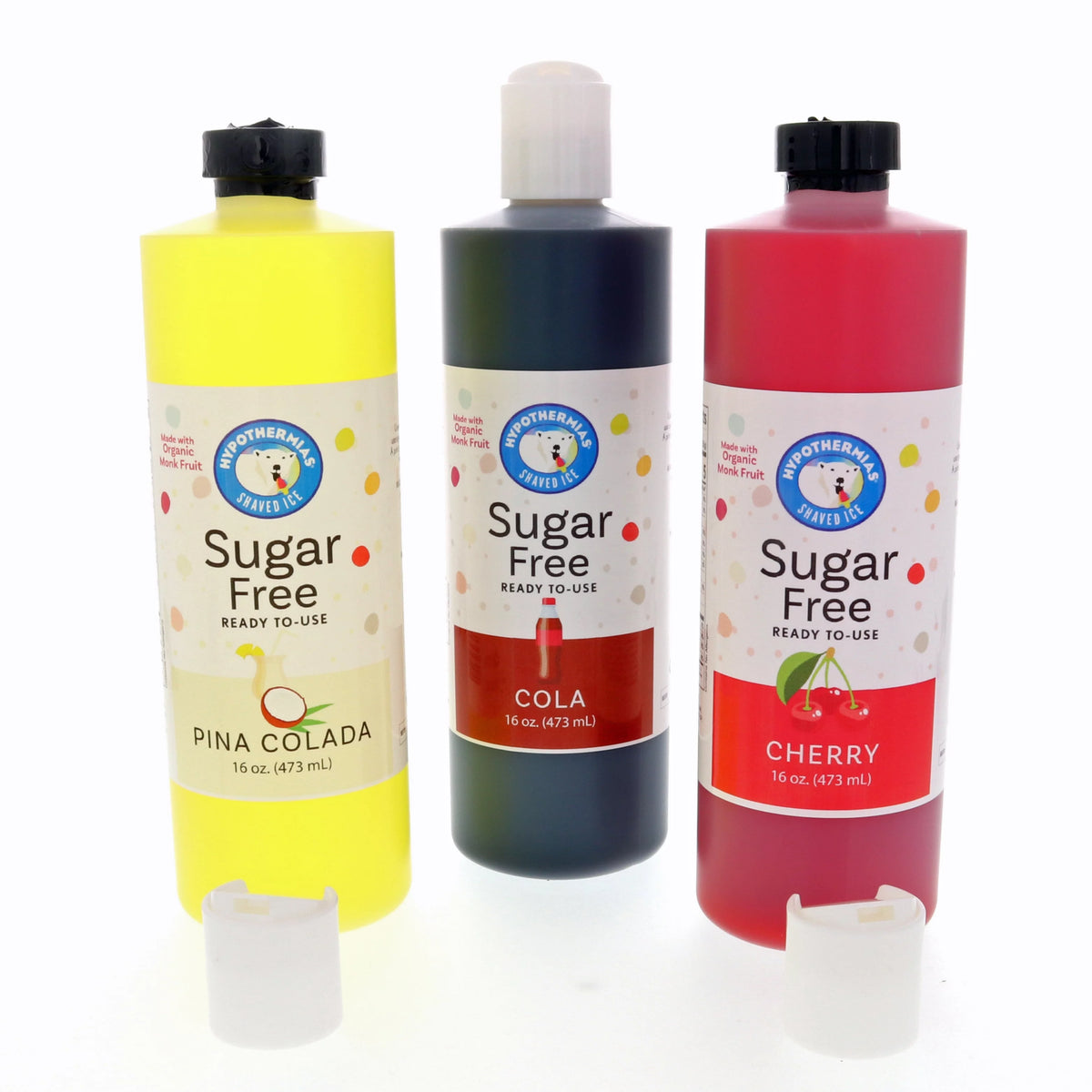 Sugar Free Snow Cone Syrups 3 Pints 16 fl. oz Each S918339