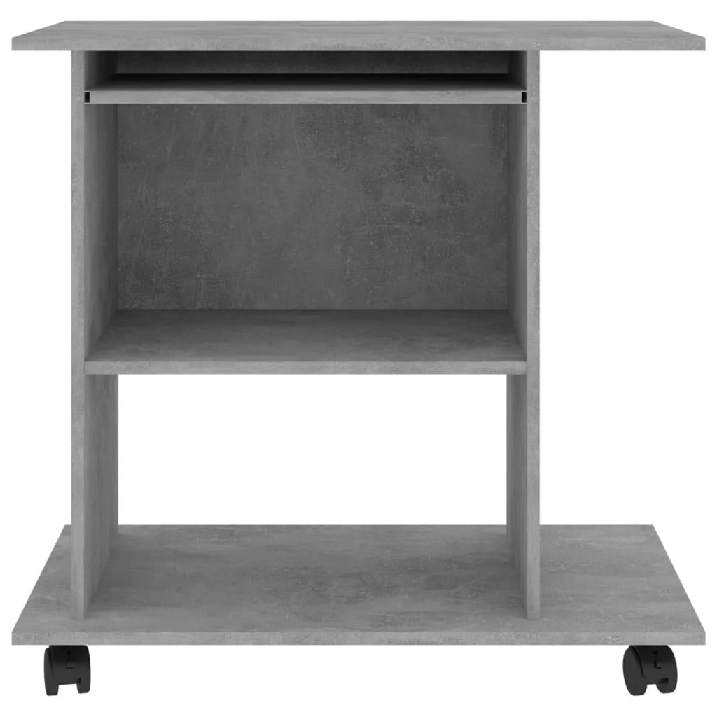 Wheeled Computer Desk with Keyboard Tray U305352