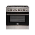 36 Inch Black Dual Fuel Range S5919