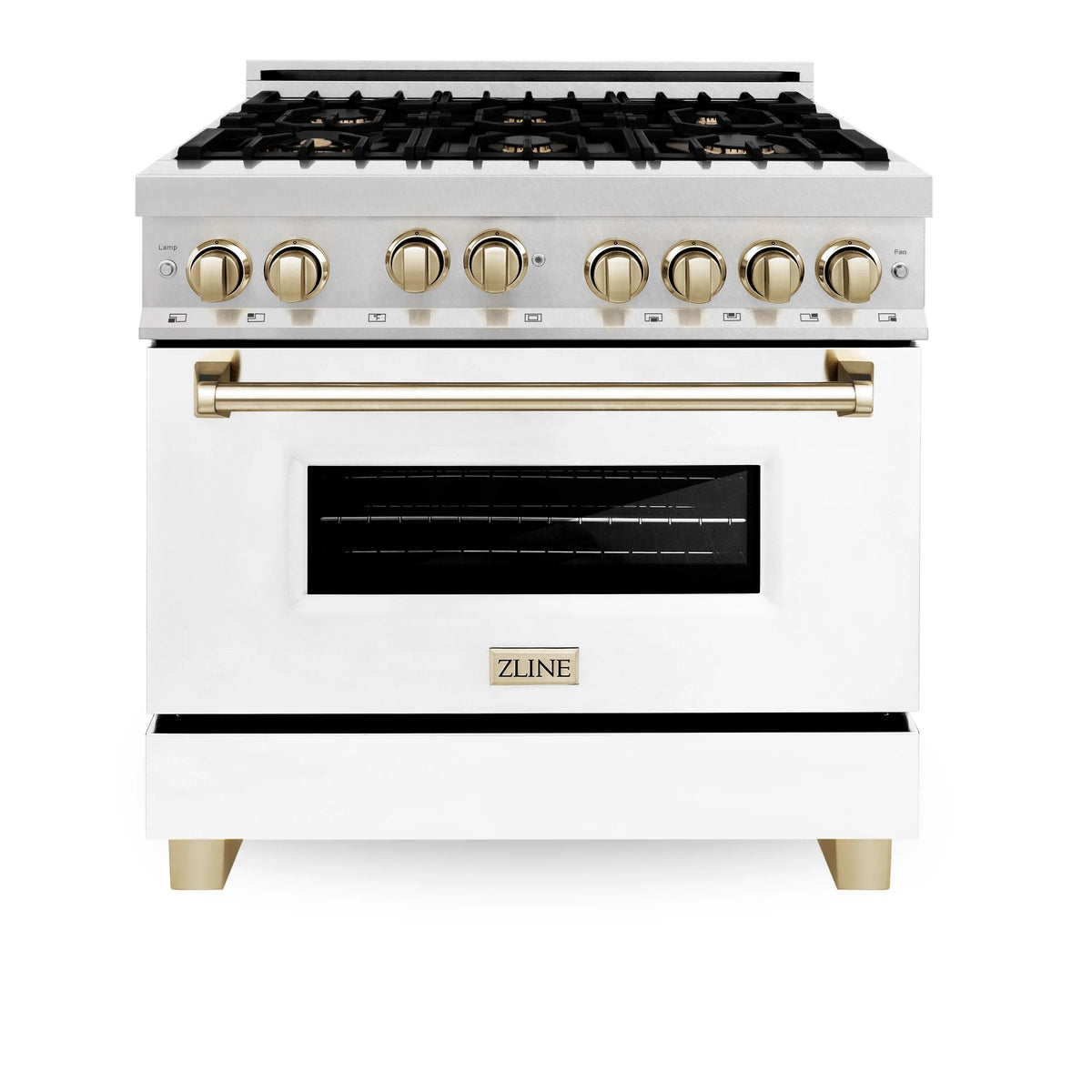 36 in. Gas Range with White Matte Door L232422