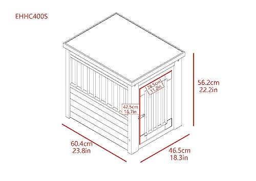 Black Medium Dog Crate End Table Q350660