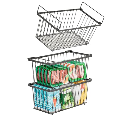 4 Pack Leak-Proof Freezer Organizer Bins P332