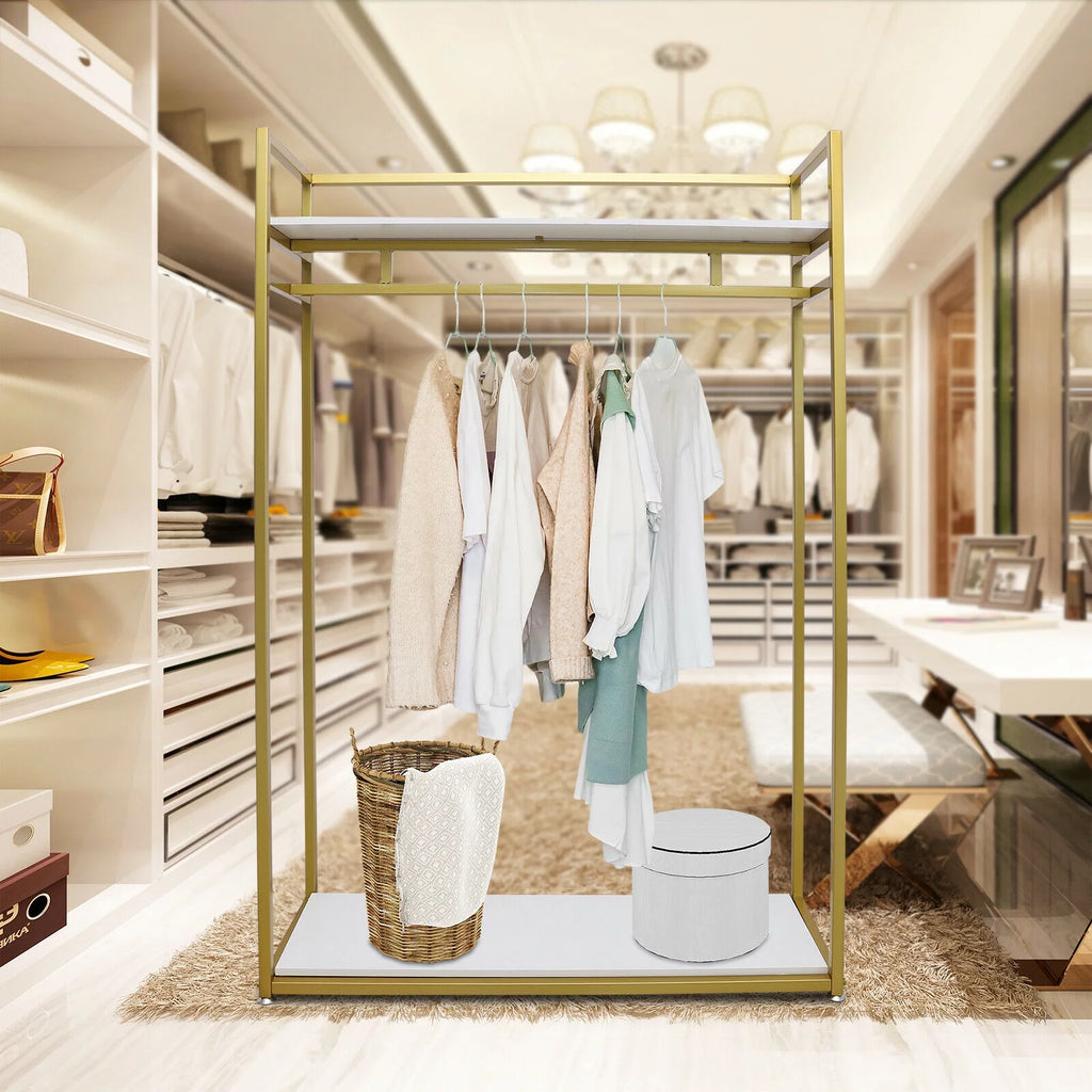 Gold Metal Clothes Rack L789