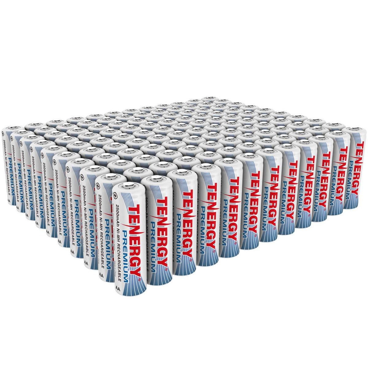 AA 2500mAh NiMH Rechargeable Batteries 100-Pack X2329