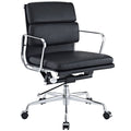 Black Padded Mid Back Office Chair N412559