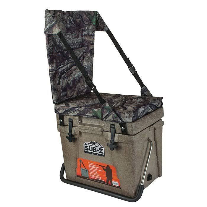 Camouflage 23 Quart Cooler with High Back Seat O2147