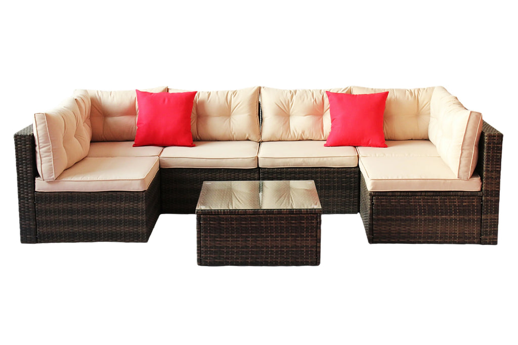 7 Pieces PE Rattan Patio Furniture Set M3502