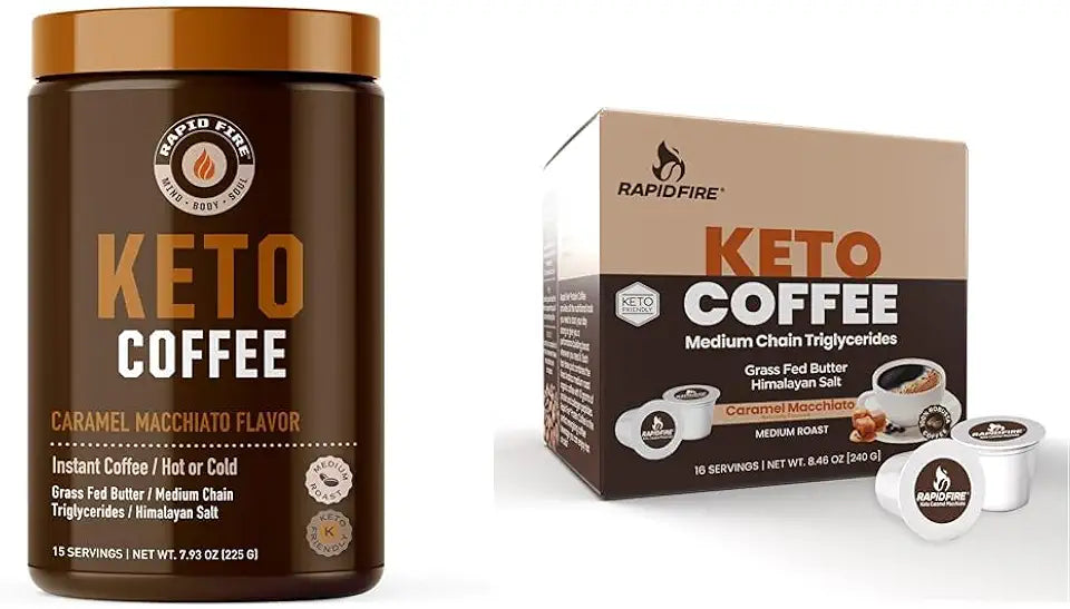 Ketogenic Caramel Macchiato Coffee Mix & Pods K1701