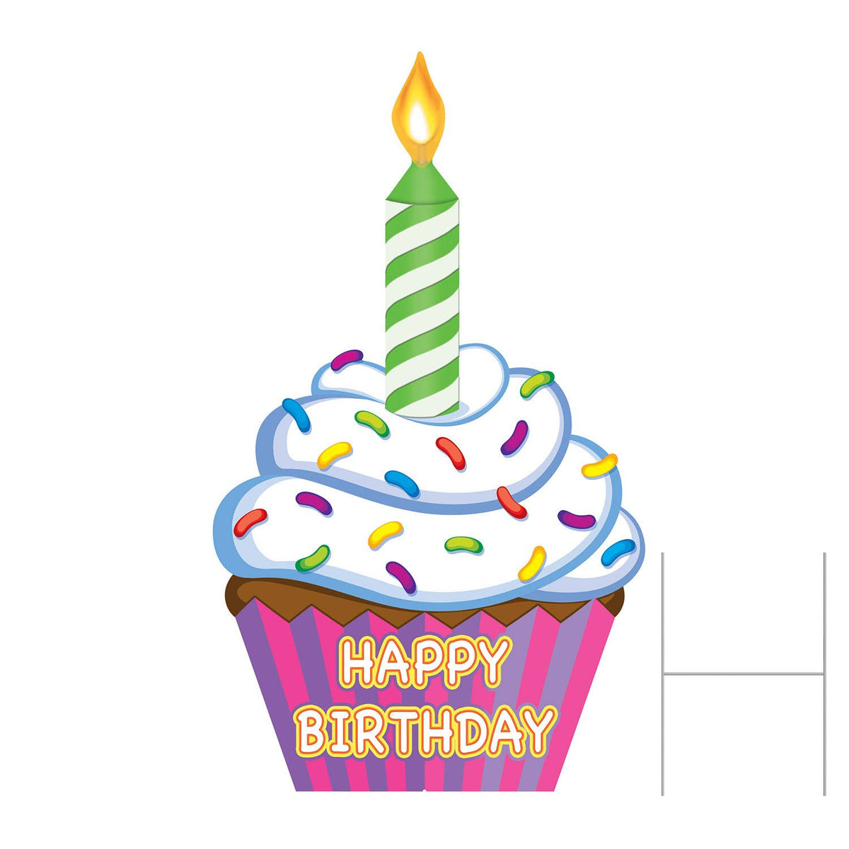 Jumbo Cupcake Yard Sign B560