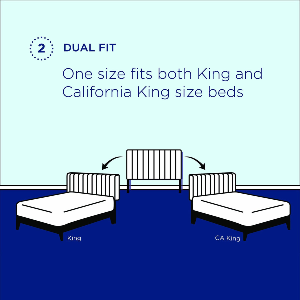 Teal Performance Velvet King Headboard N232720