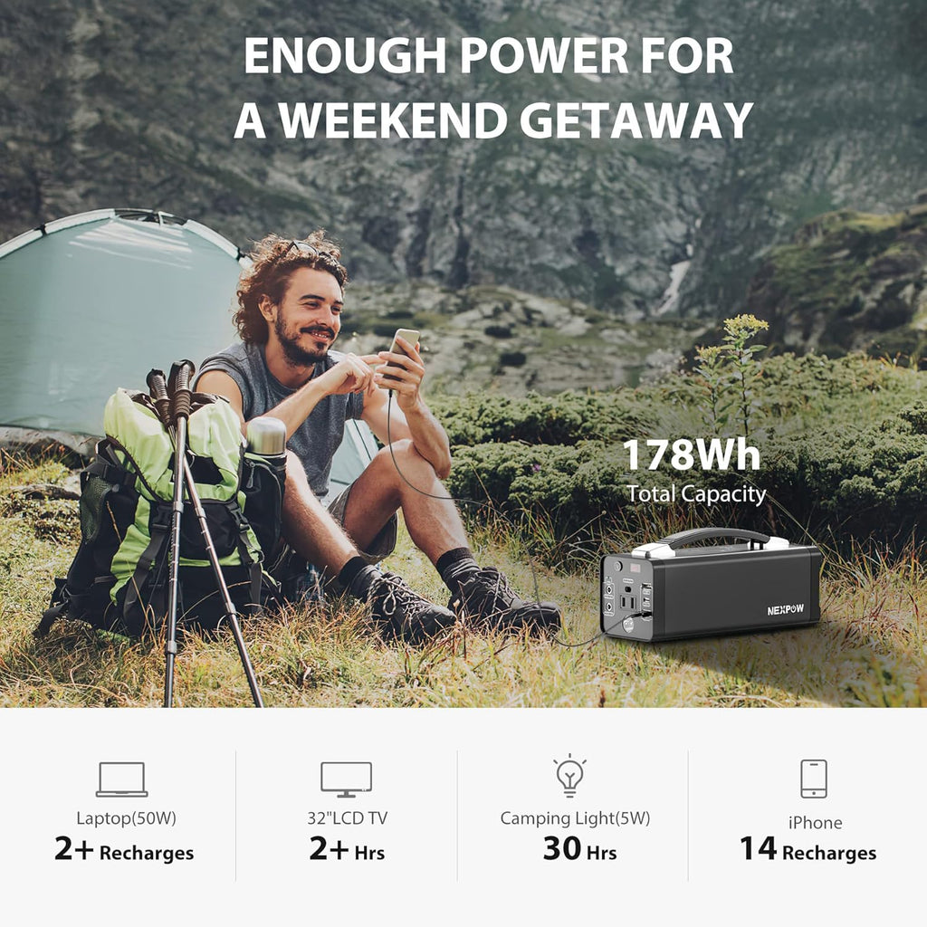 178Wh Portable Power Station with AC Outlet Z1768