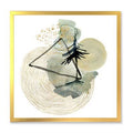 Abstract Landscape Painting on Canvas Gold Picture Frame 30x22 B20937