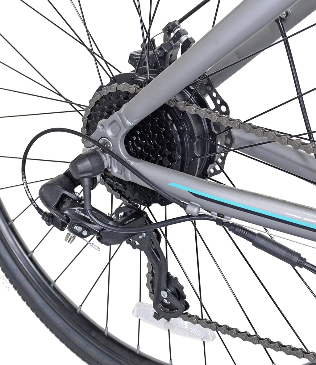 Gray 350W Step-Through Electric Bicycle C573