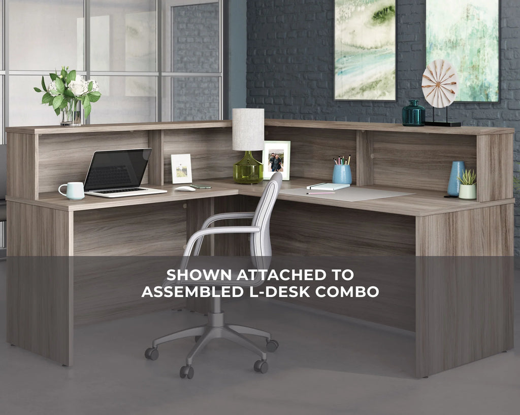 Engineered Wood Reception Station Hutch E73040