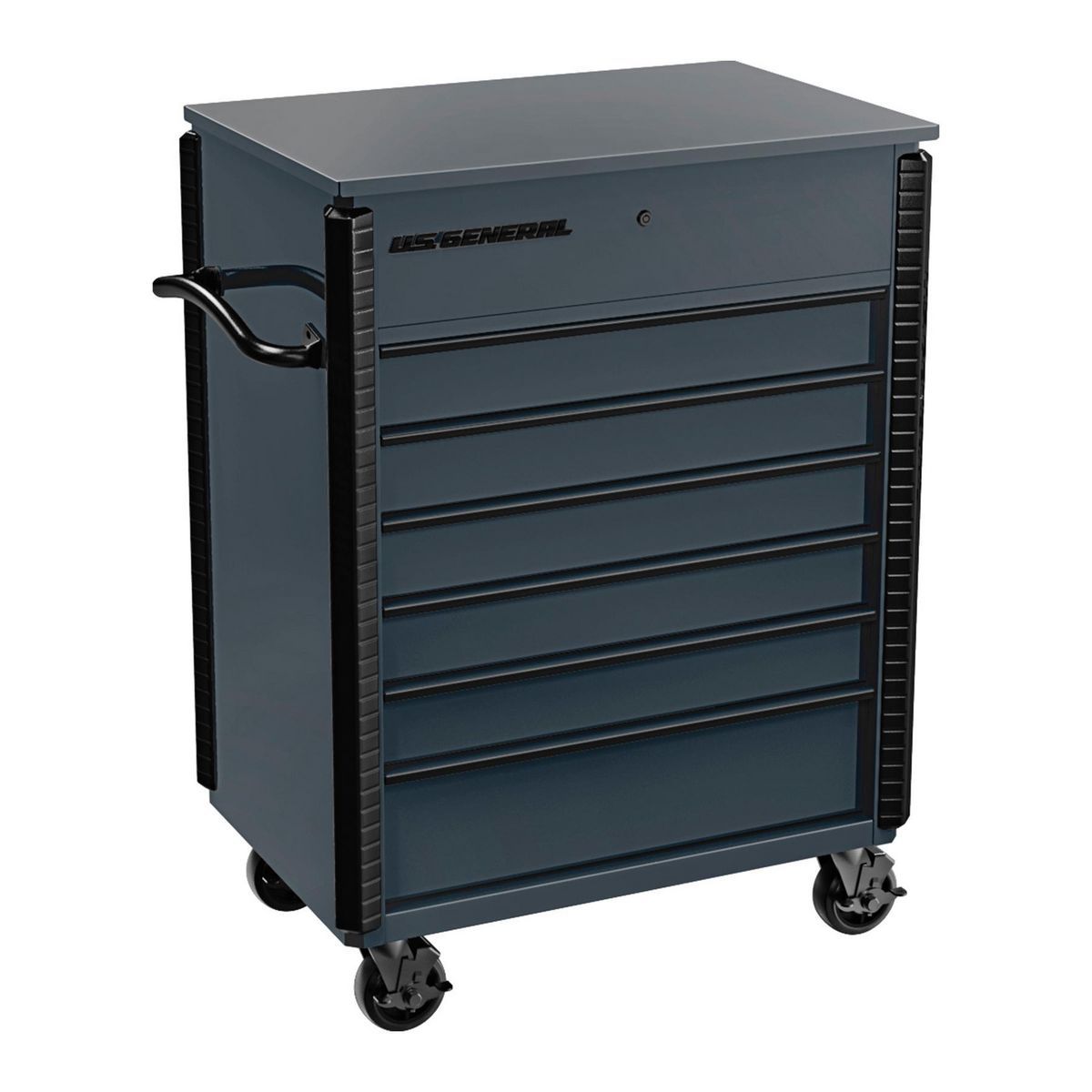 Slate Gray 6-Drawer Service Cart P270