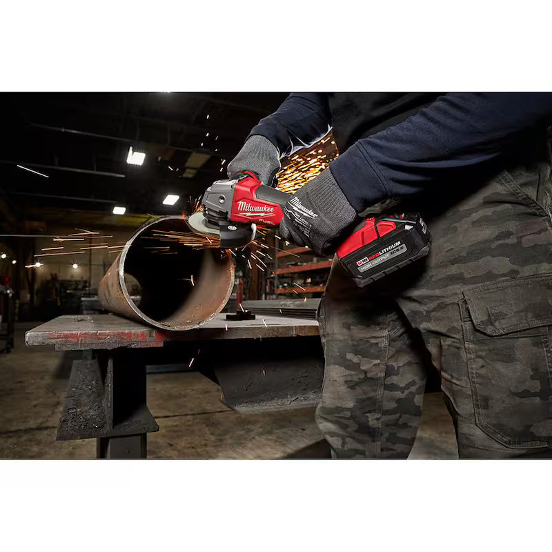 18V Lithium-Ion Brushless Cordless 4-1/2 in./5 in. Grinder with Deep Cut Bandsaw A79939