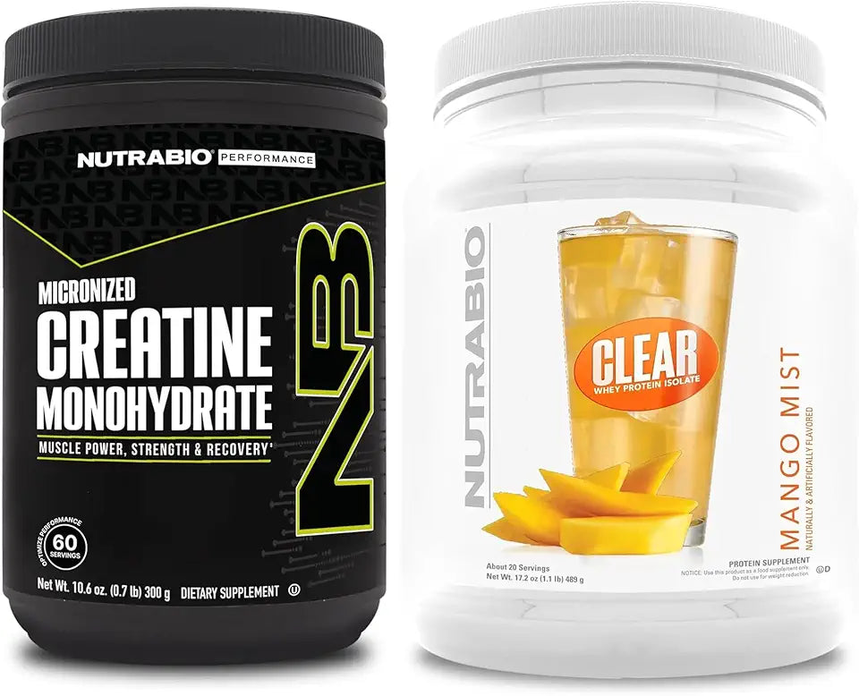 Unflavored Creatine Monohydrate and Mango Mist Whey Protein Isolate Bundle T752663