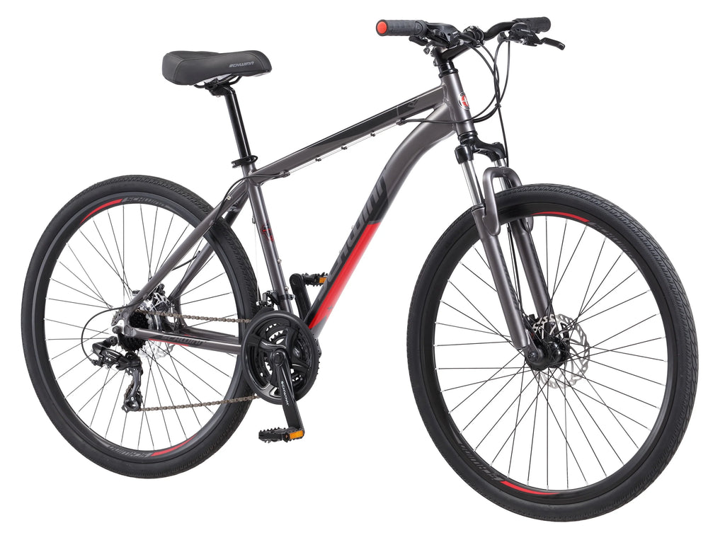Hybrid Bike 700c Wheels 21 Speeds Mens Frame Grey H980