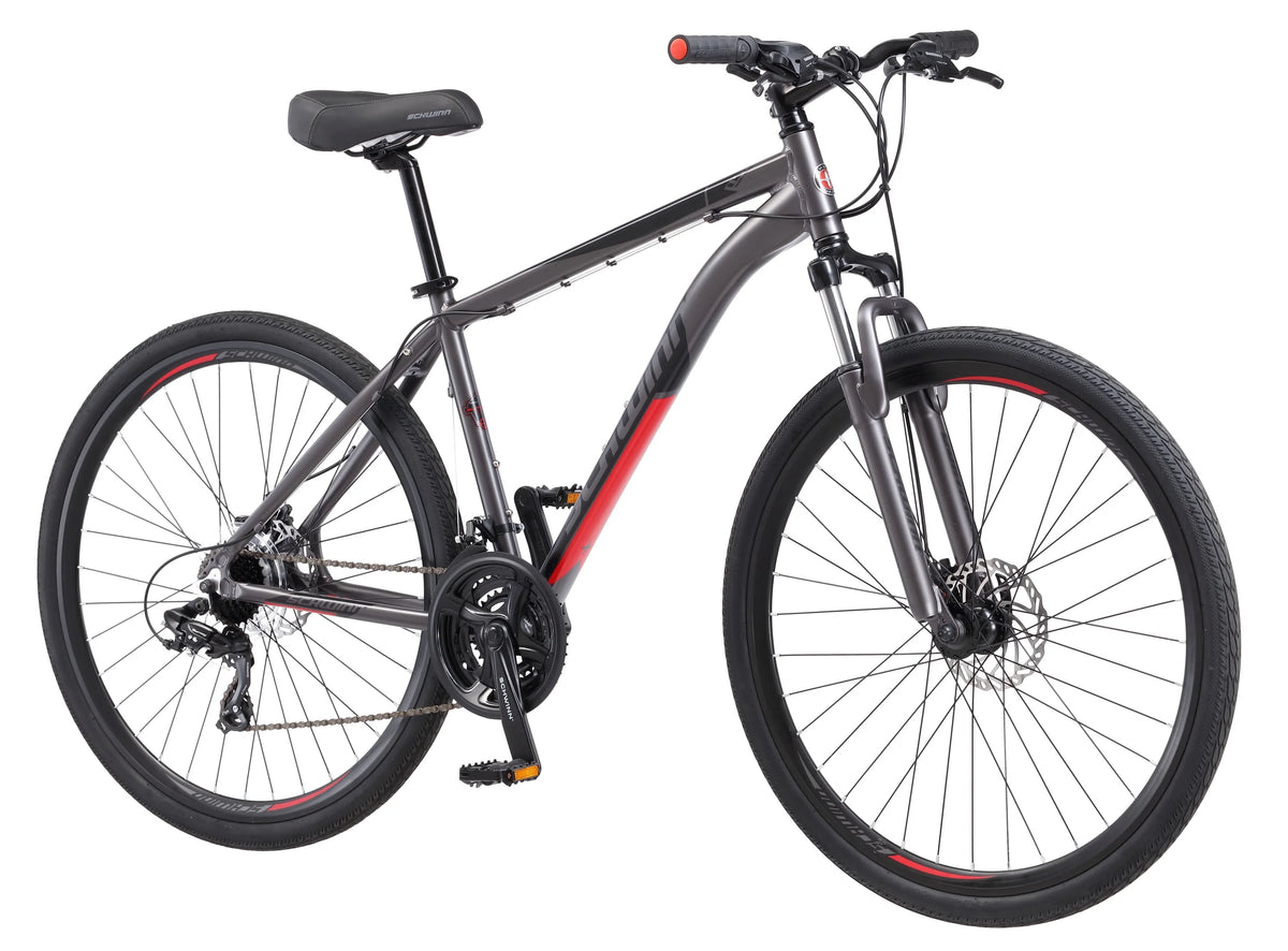 Hybrid Bike 700c Wheels 21 Speeds Mens Frame Grey H980