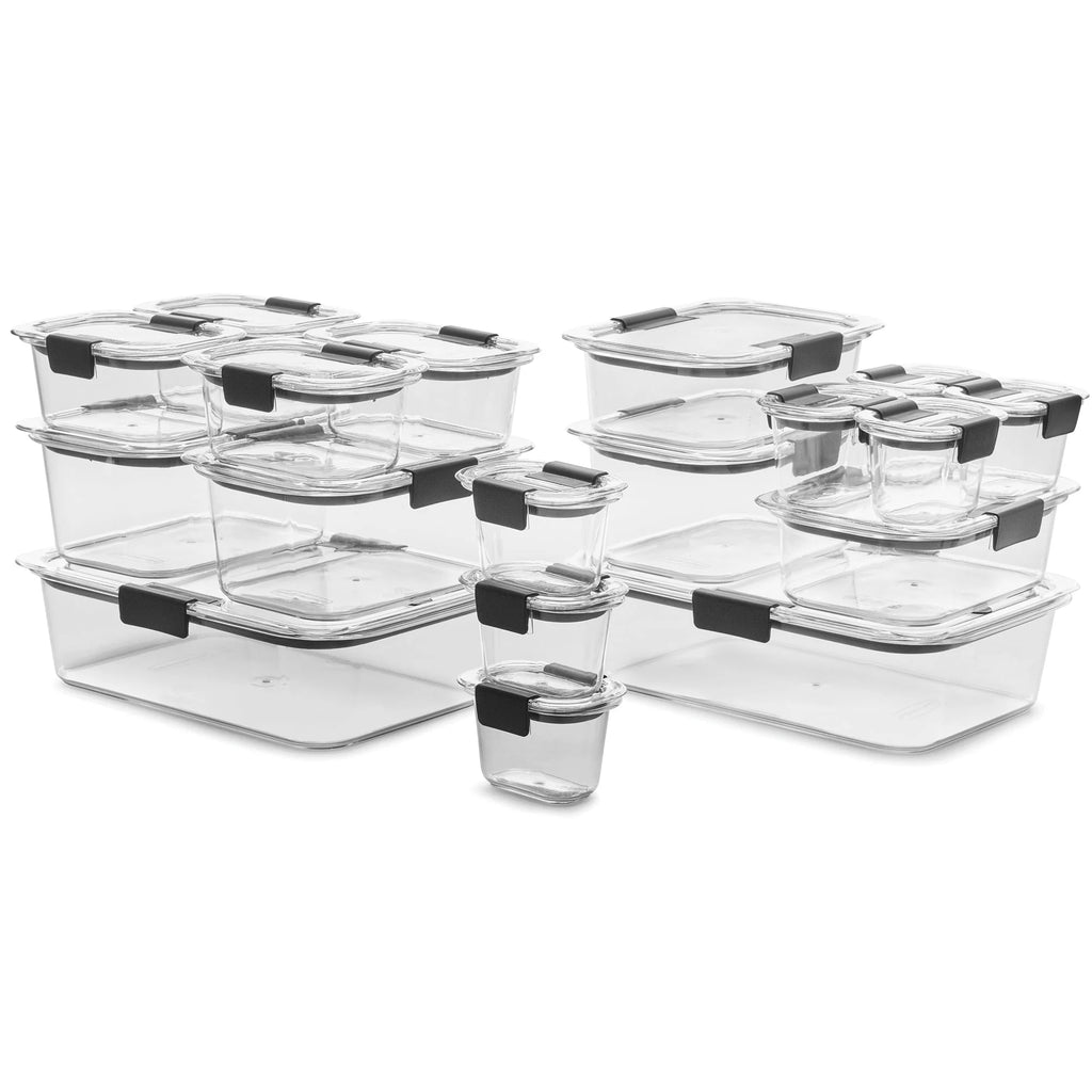 36 Piece Clear Tritan Plastic Food Container Set Q661621