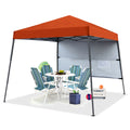10ft x 10ft Pop Up Canopy Tent with Sidewall Y1491