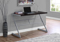 Computer Desk, 48"L, Brown Laminate, Grey Metal L88744