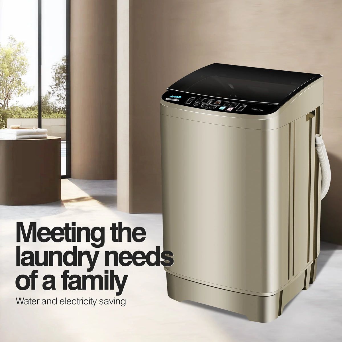 17.7 lbs Full Automatic Portable Washing Machine O8943