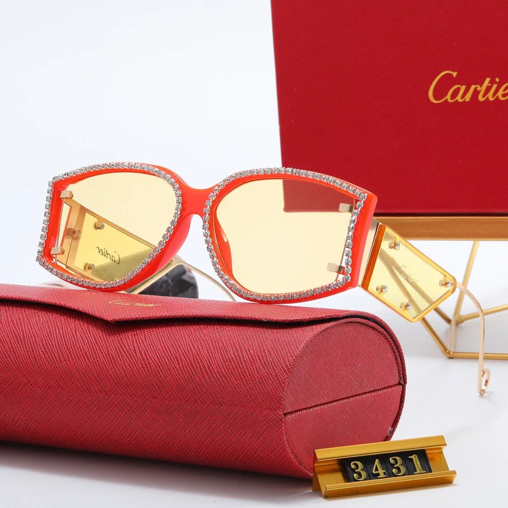 Luxury Rhinestone Polarized Sunglasses S454