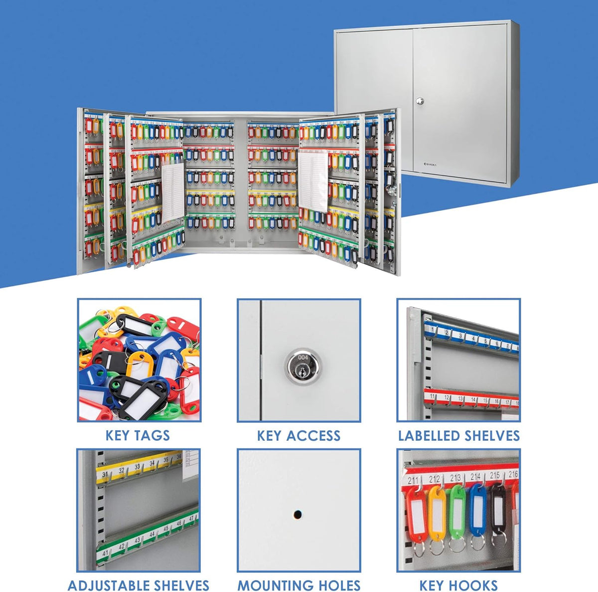 600 Position Key Cabinet with Key Lock B589