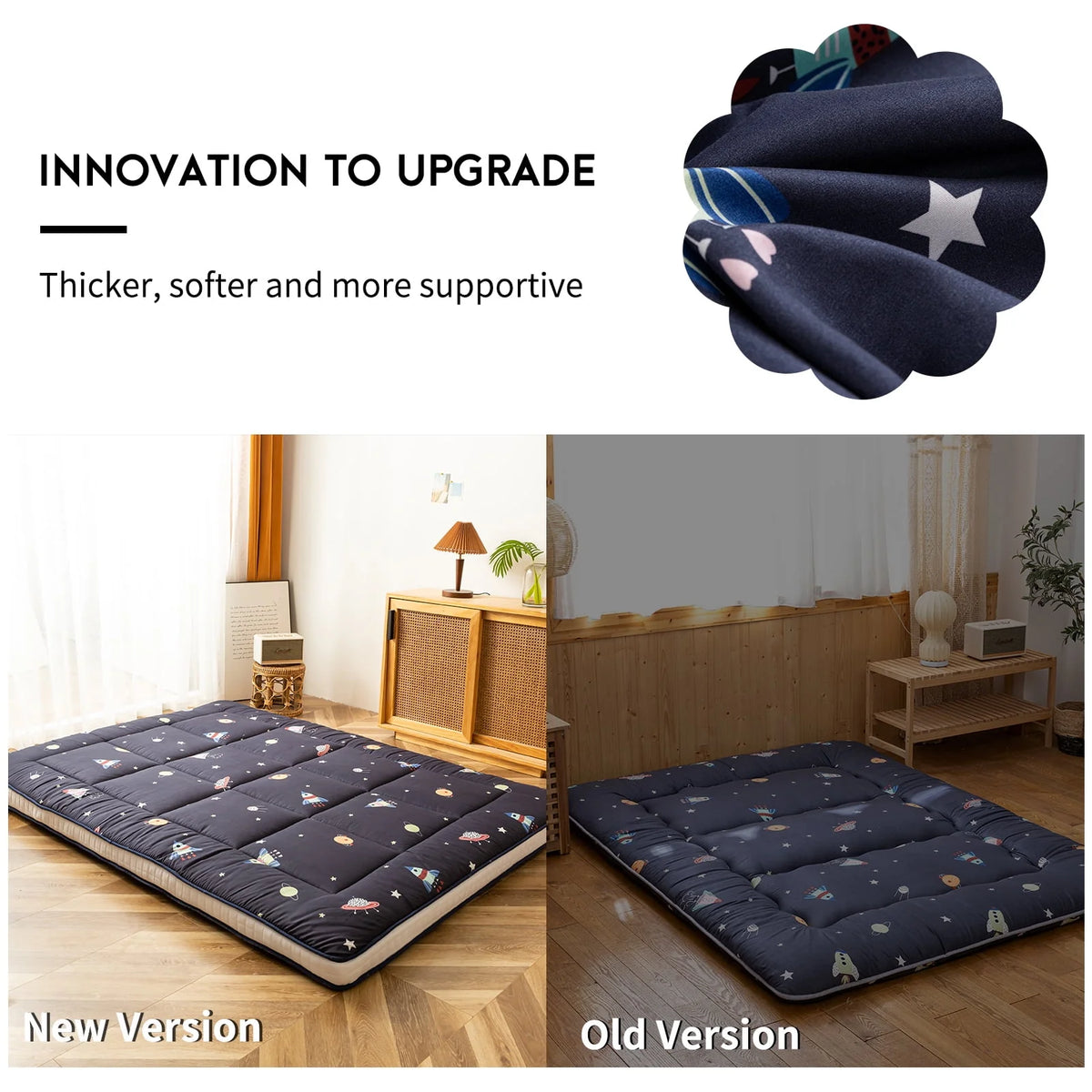 Extra Thick Folding Roll Up Floor Mattress L91733