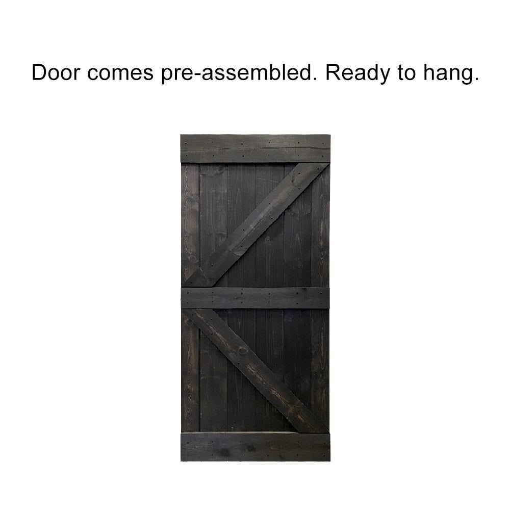 36 in. x 84 in. Wood Interior Sliding Barn Door with Hardware Kit N230