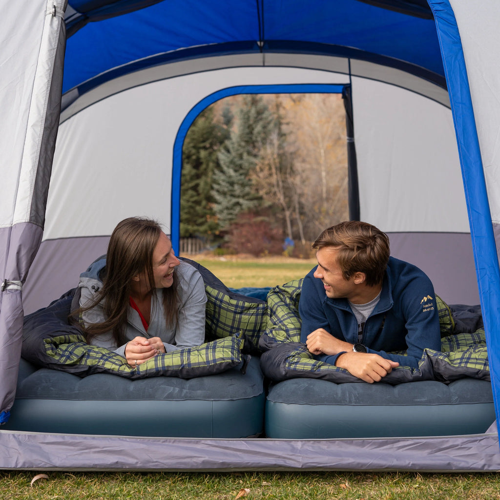 16-Person 3-Room Cabin Tent with 3 Entrances D1838