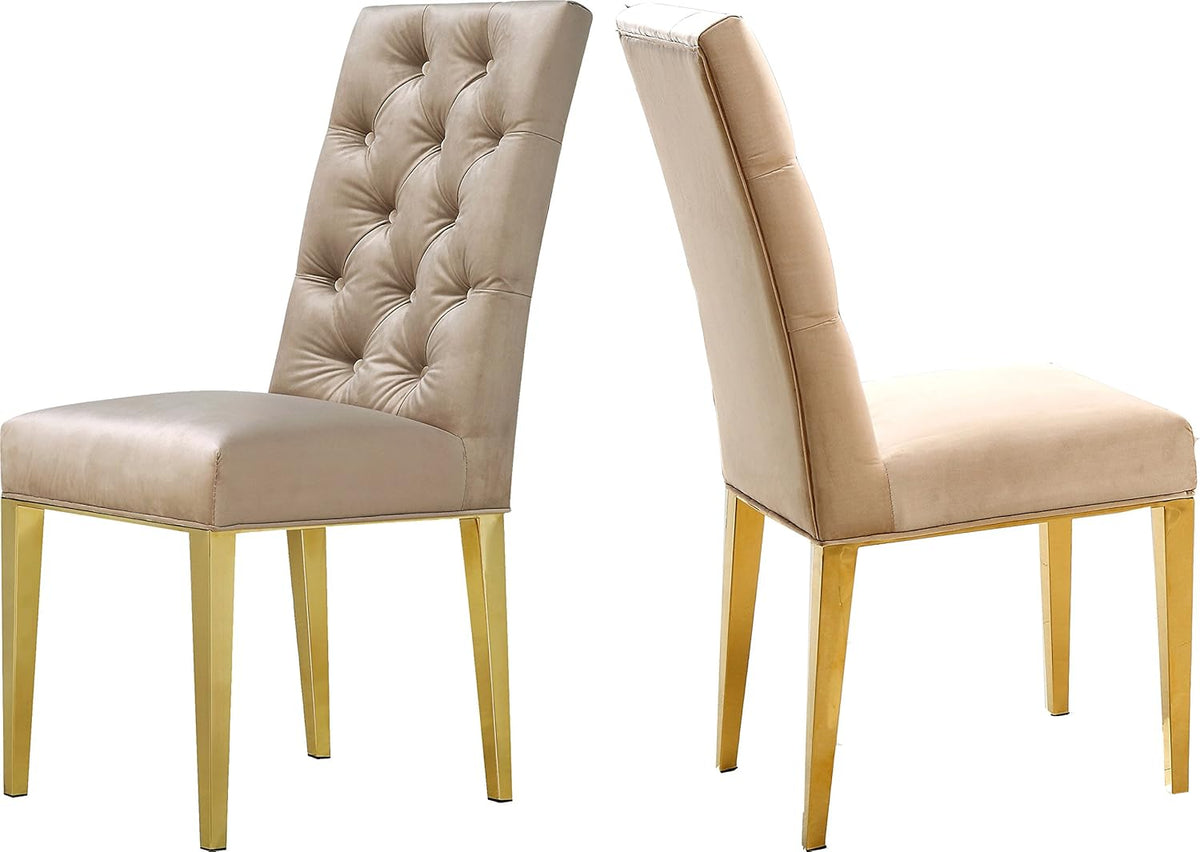 Navy Velvet Dining Chair Set of 2 H60282