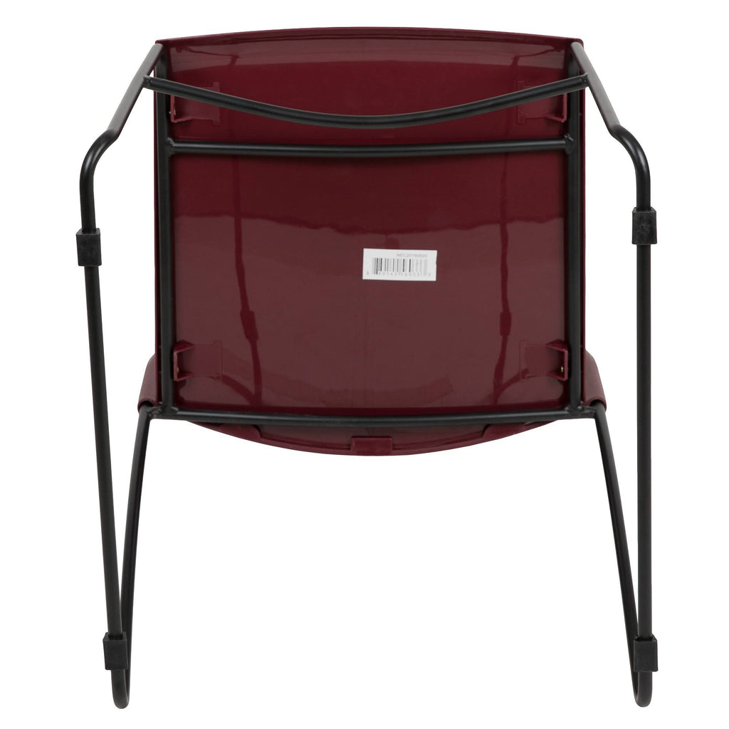 Burgundy Stack Chair with Air-Vent Back T554