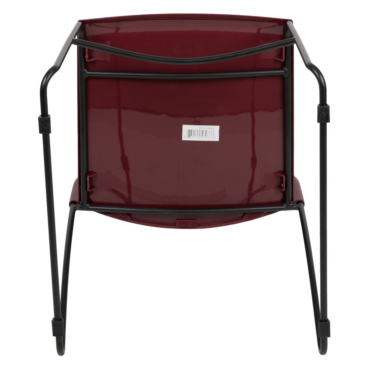 Burgundy Stack Chair with Air-Vent Back T554
